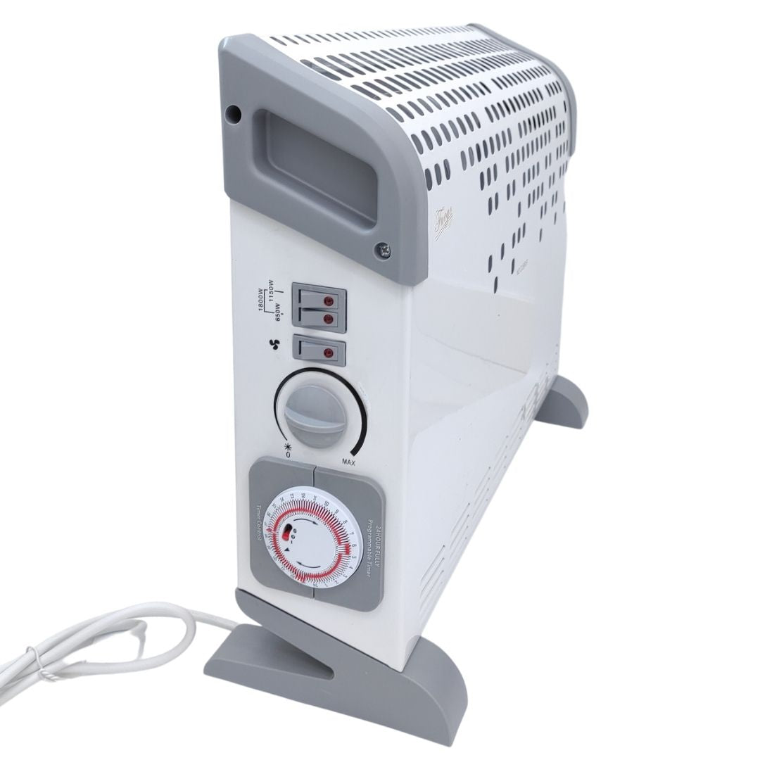 Convecteur électrique à air chaud ou froid, 650 W-1 150 W-1 800 W, thermostat et programmateur
