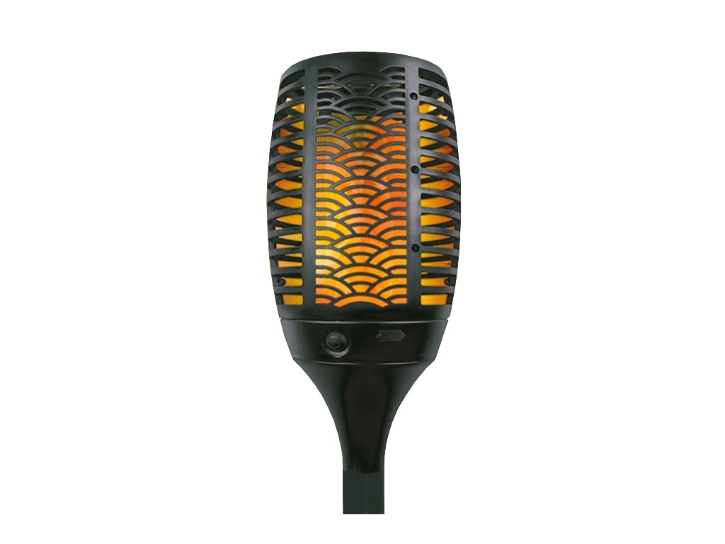 Farol Antorcha Solar Led Modelo Ondas Efecto Llama de Fuego IP65