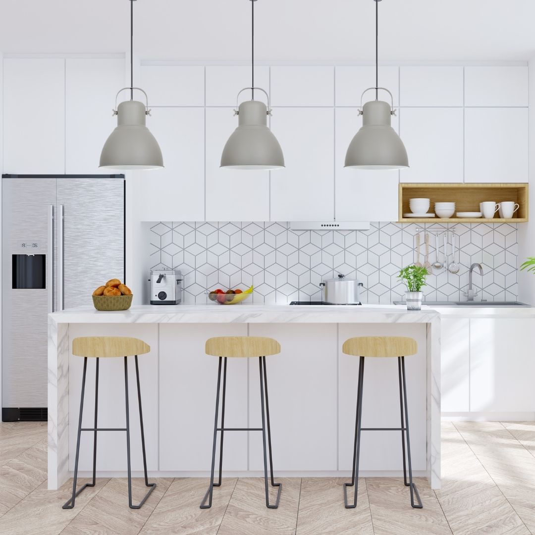 Lámpara Colgante de Techo de Metal Gris - Estilo y Sofisticación para tu Hogar 1