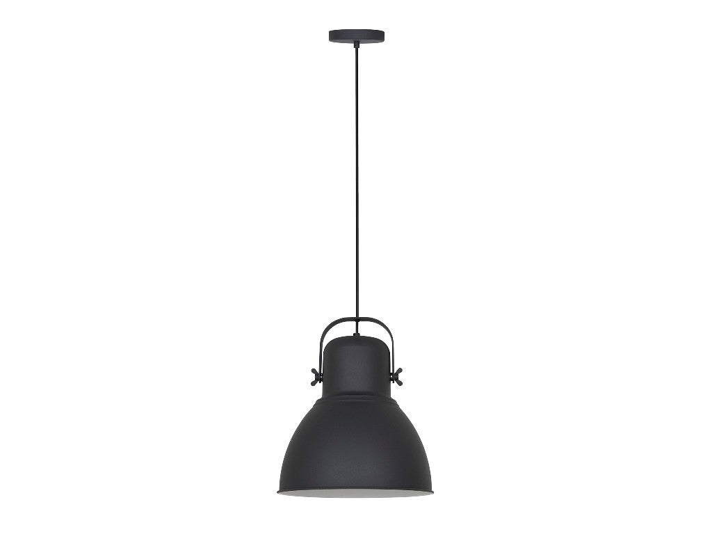 Lámpara Colgante de Techo de Metal Negro - Elegancia y Estilo Industrial