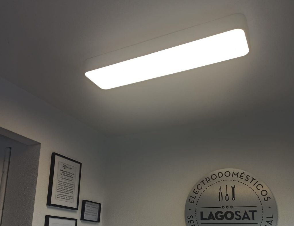 Plafón Techo Led Rectangular 4200K 40W / 60W / 85W / 122W - Aluminio Blanco