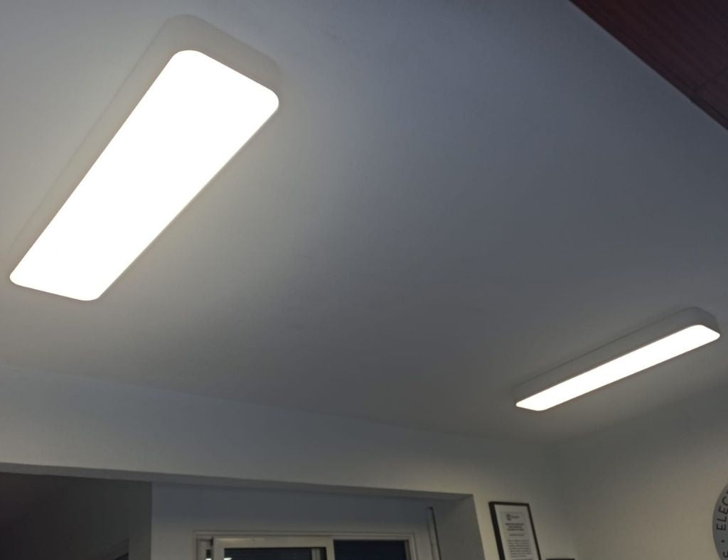 Plafón Techo Led Rectangular 4200K 40W / 60W / 85W / 122W - Aluminio Blanco