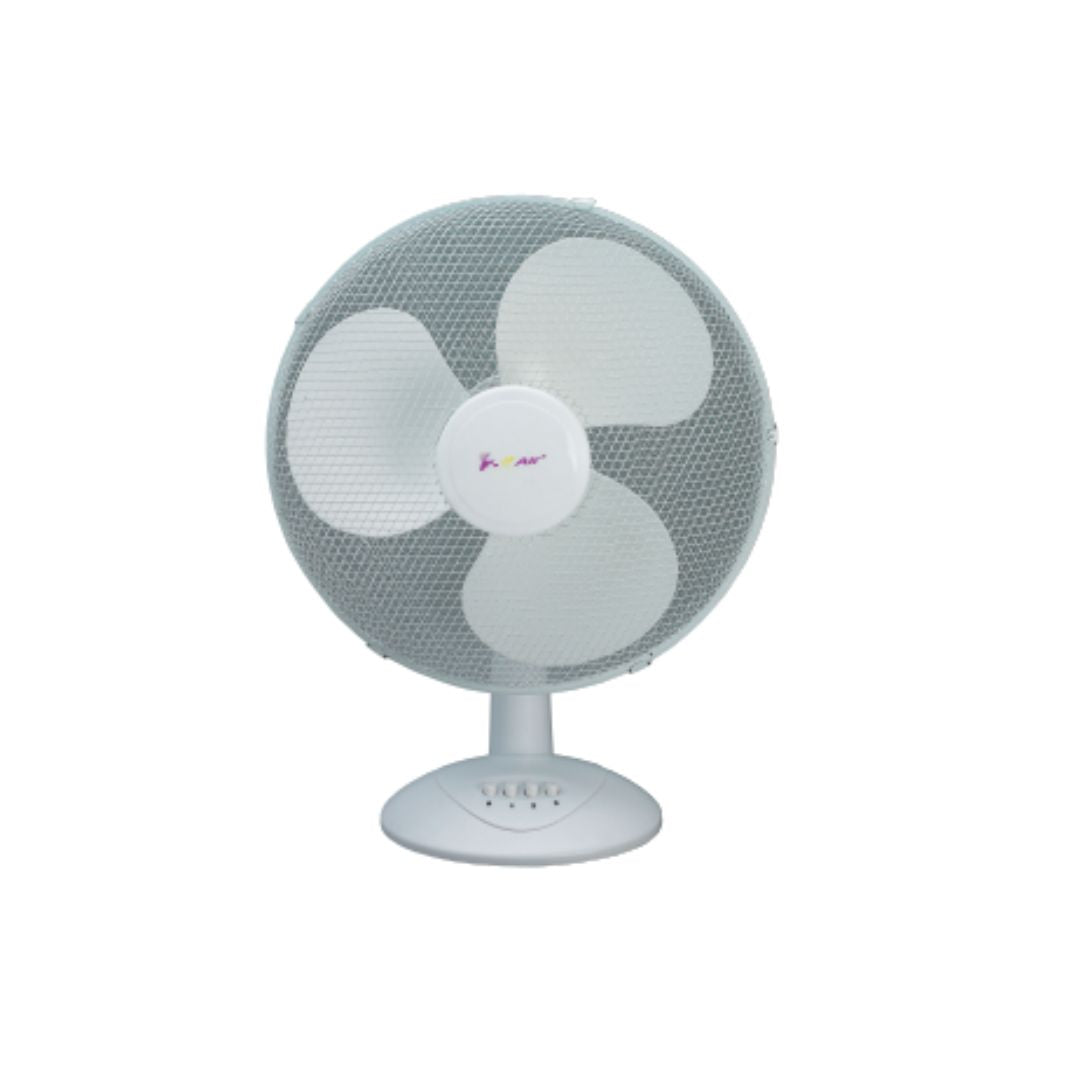 Ventilador de Sobremesa 40W Oscilante con Aspas de 30 cm y 3 Velocidades