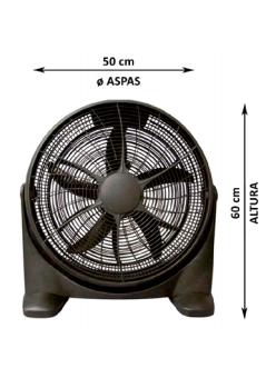 Ventilador de Suelo 70w Orientable y con 3 Velocidades