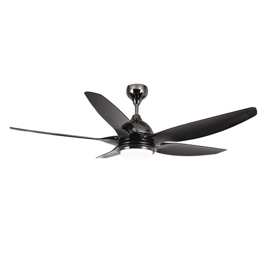 Ventilador de Techo con Luz Led 24w, Motor DC 60w Silencioso Negro