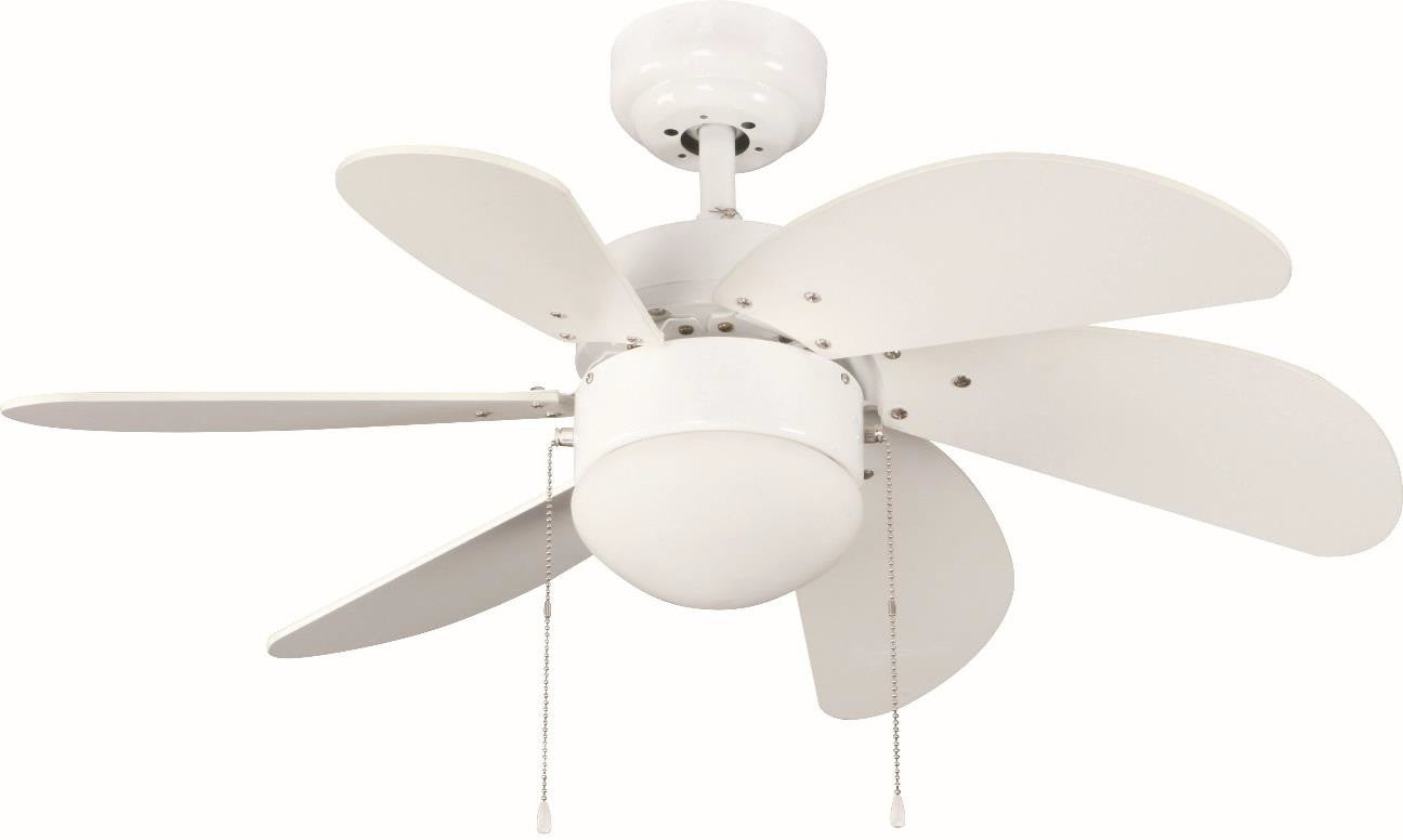 Ventilador de Techo con Luz, Motor AC 45W y Control Remoto