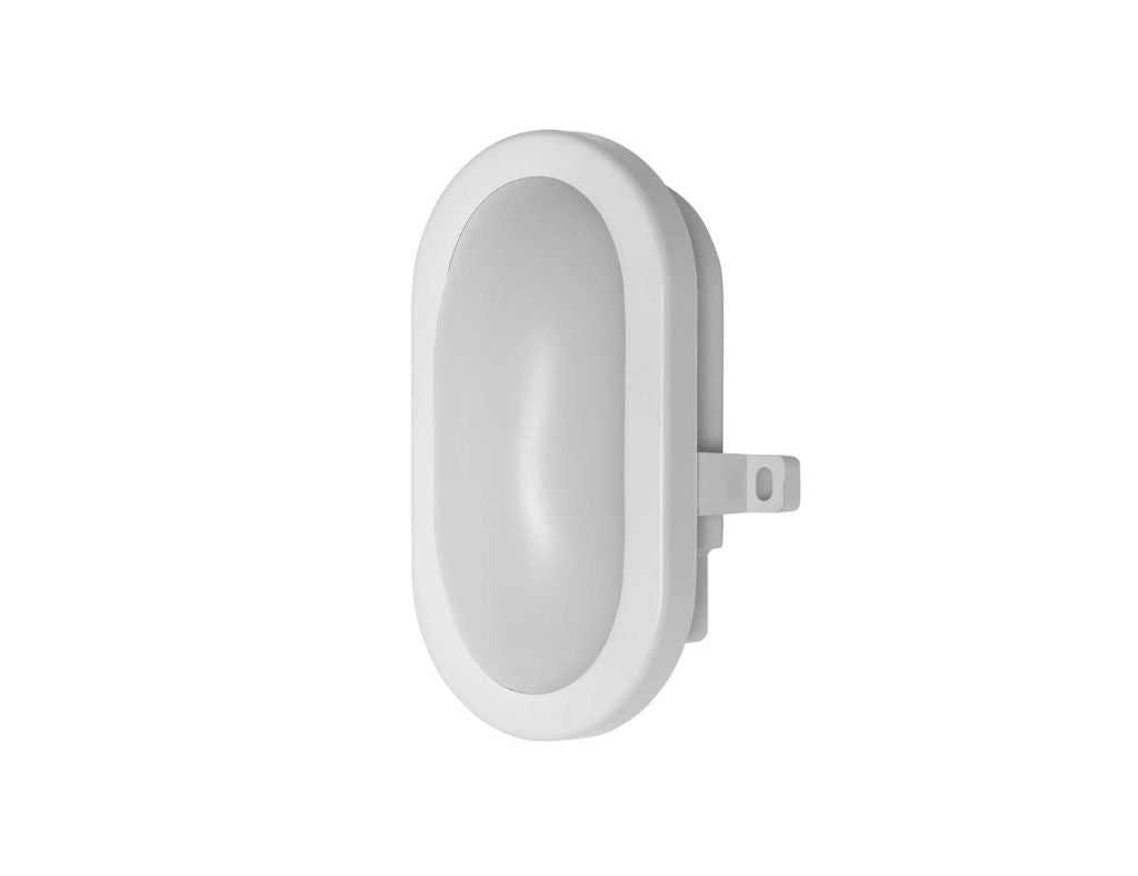 Aplique LED para exterior 8W IP44 oval branco