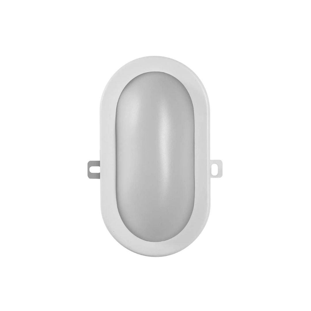 Aplique LED para exterior 8W IP44 oval branco