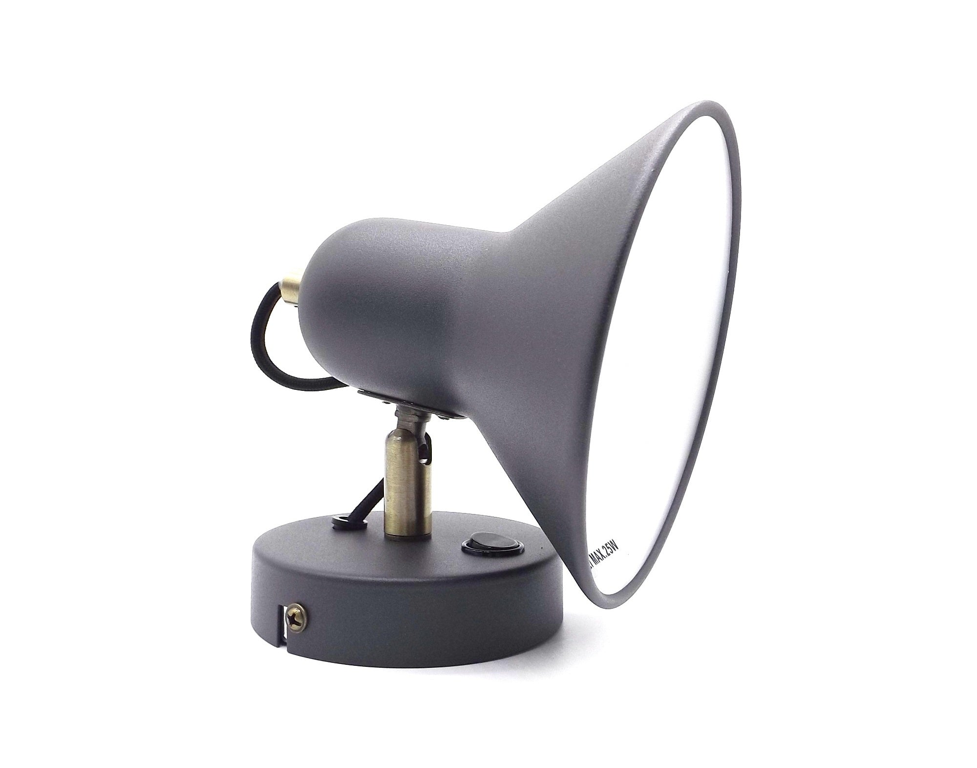 Aplique de Pared con Interruptor Direccionable de Metal