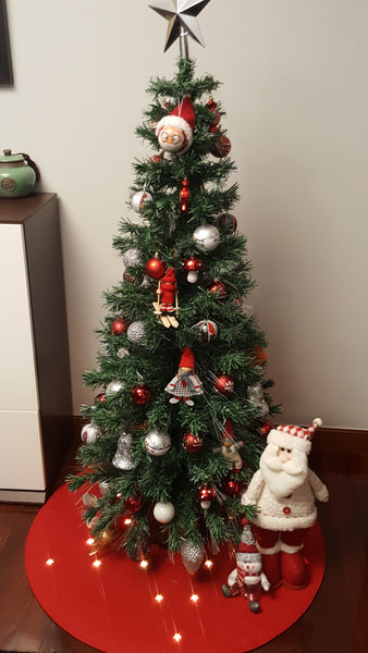 Alfombra Roja Led  para Árbol de Navidad