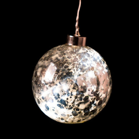 Bola Navidad Led Cristal Transparente