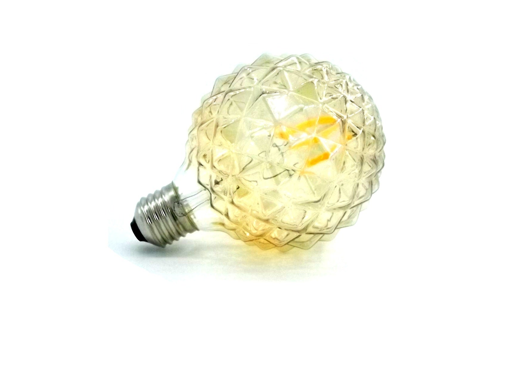 Lâmpada Globo Led Decorativa E27 6w 2700k - Cristal Dourado