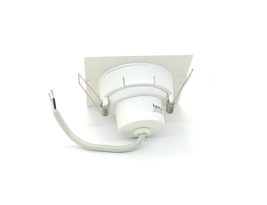 Downlight LED embutido quadrado ajustável 8w corte 75 mm