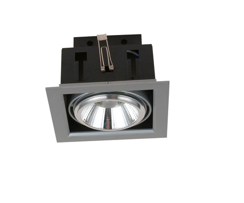 Downlight Empotrable Led Orientable 3000k 20w Plata