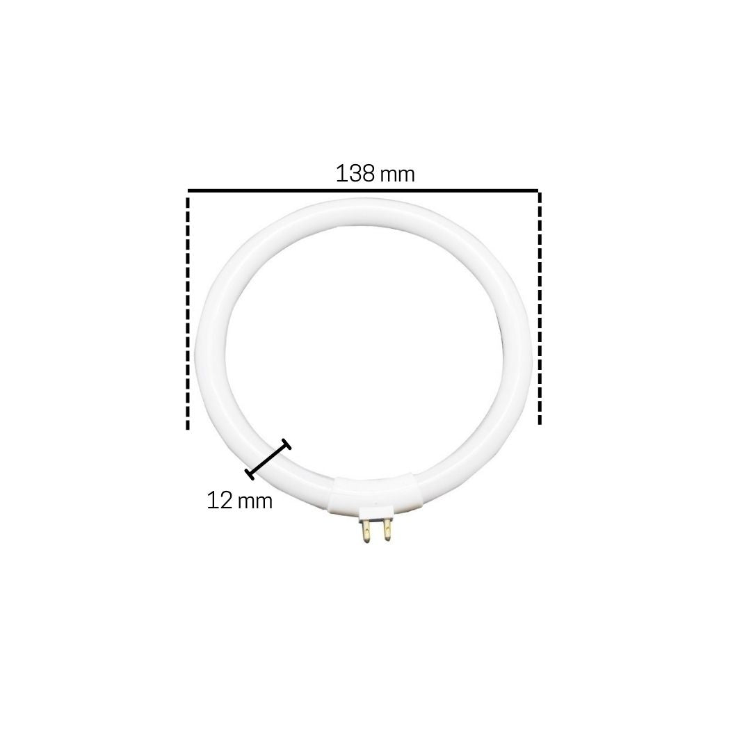 Tubo Circular T4 12w Recambio Flexo Lupa 13,8 cm de diámetro