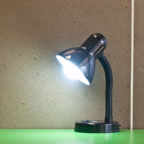 Flexo de Escritorio Negro E27 25w