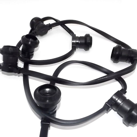 Guirnalda para Exterior 50 m. Cable Goma con 100 portalámparas E27 IP44