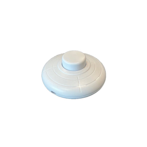 Interruptor de Pie para Lámpara de Pie Redondo color Blanco