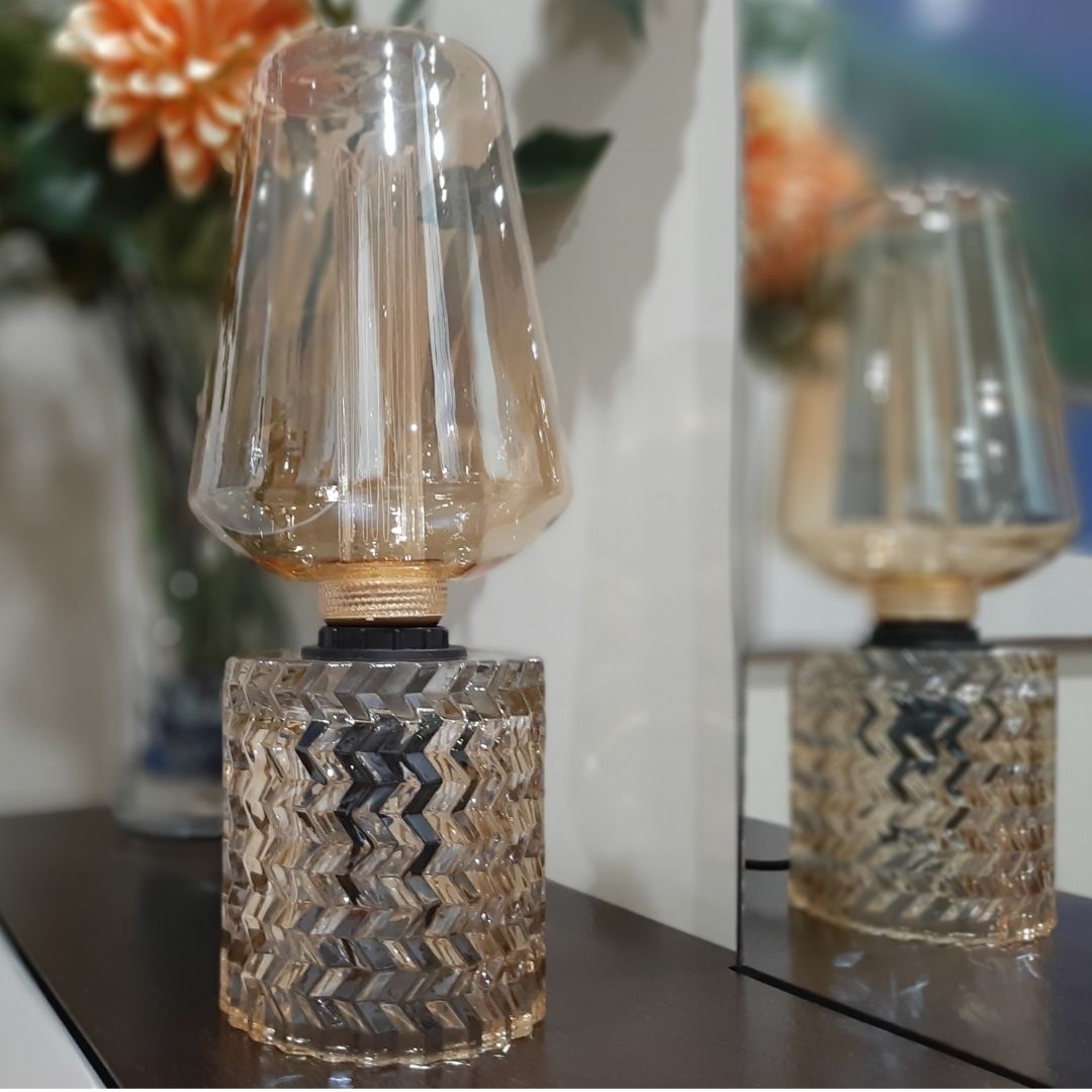 Bombilla Decorativa LED E27 4W 1800K Tulipa en Cristal Dorado 2