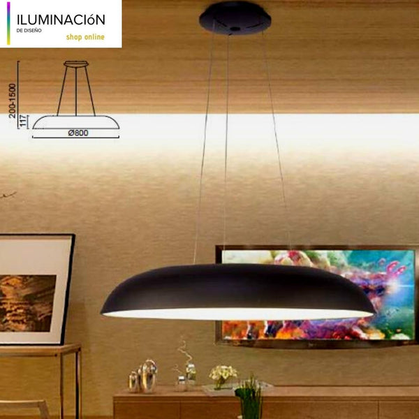 Lámpara Colgante Led intensidad luz regulable 72w 3000k