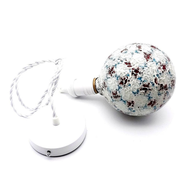Bombilla Decorativa Led E27 Globo G125 Tiffany Blanca 4w
