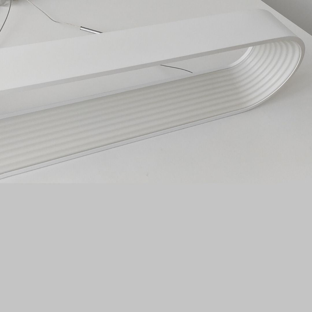 Candeeiro pendente LED moderno em alumínio branco 40W 4200K