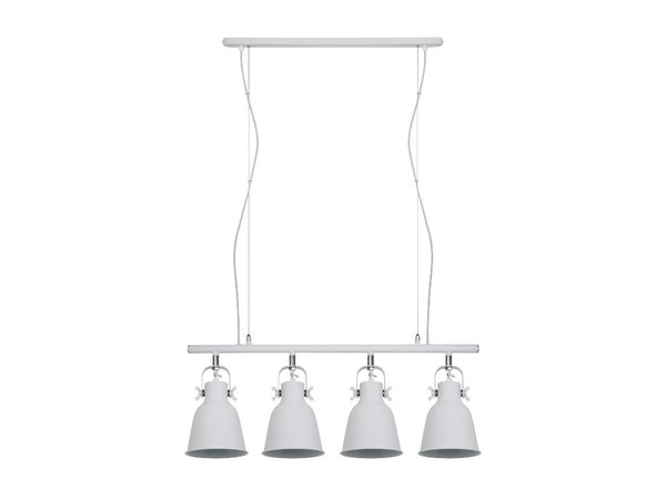 Lámpara de Techo 4 Focos Metal Blanco