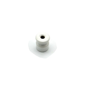Aislador Porcelana blanca para cable trenzado 18 x 16 mm - 29 x 34 mm