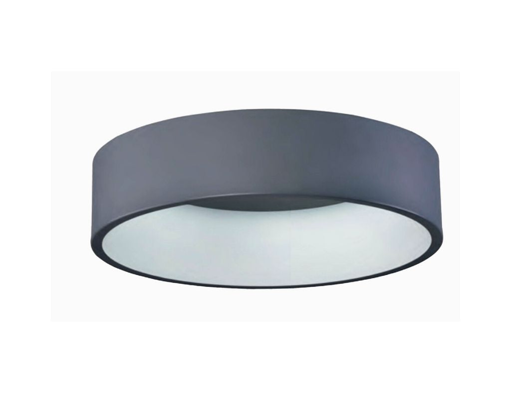 Plafonnier LED Rond Gris 50W 4200K : Un Éclairage Clair et Élégant