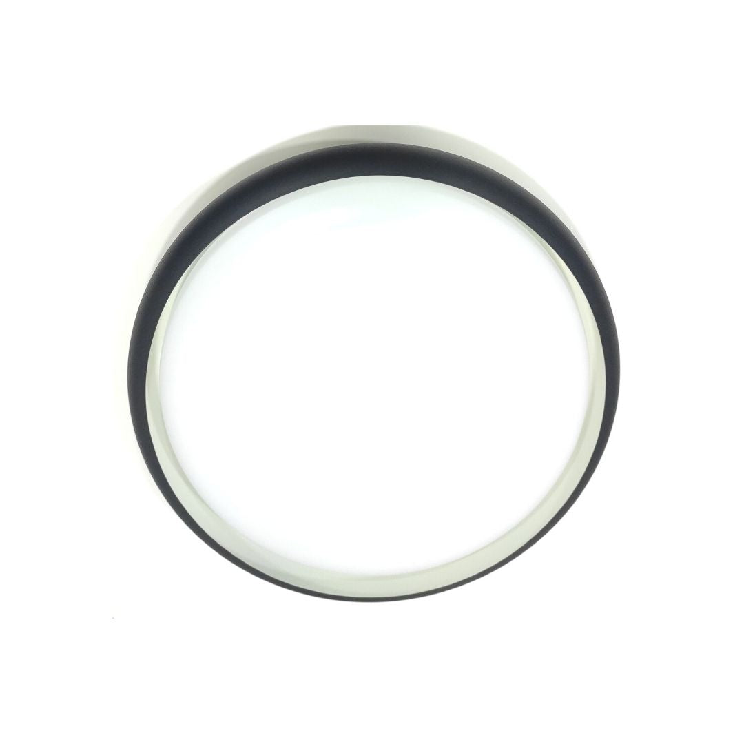 Plafonnier Led Rond En Aluminium Noir 40w 3000k