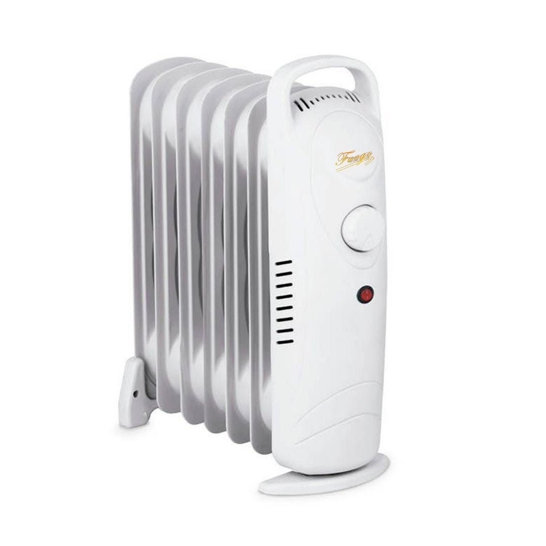 Radiateur à huile 700 W avec 7 éléments et thermostat réglable