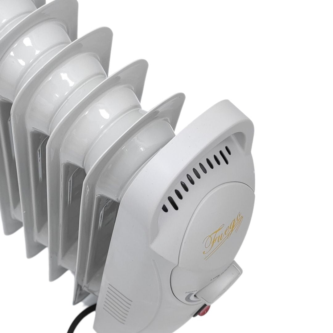 Radiateur à huile 700 W avec 7 éléments et thermostat réglable