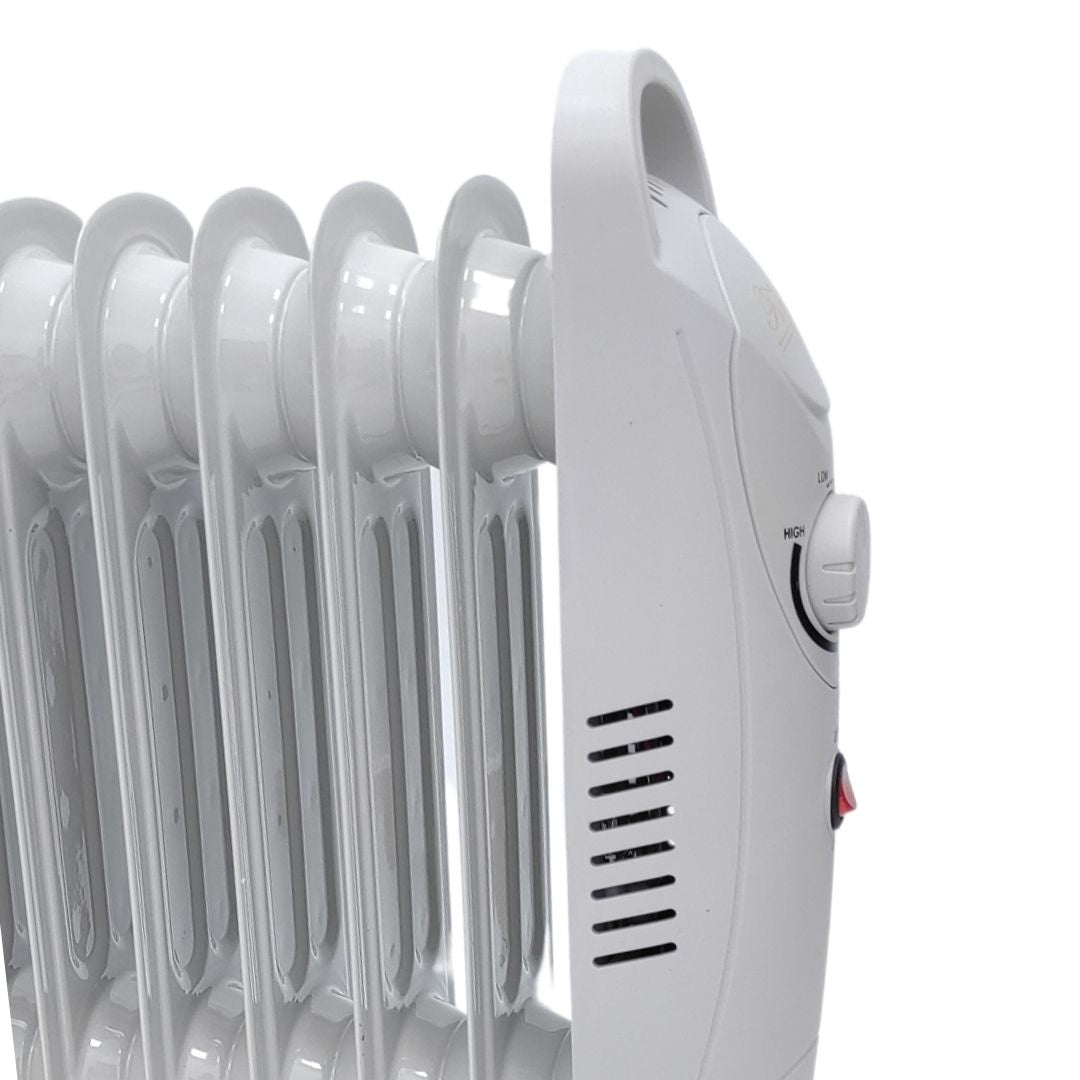 Radiateur à huile 700 W avec 7 éléments et thermostat réglable