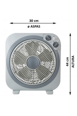 Ventilador de Suelo Box 45w con difusor giratorio y programador