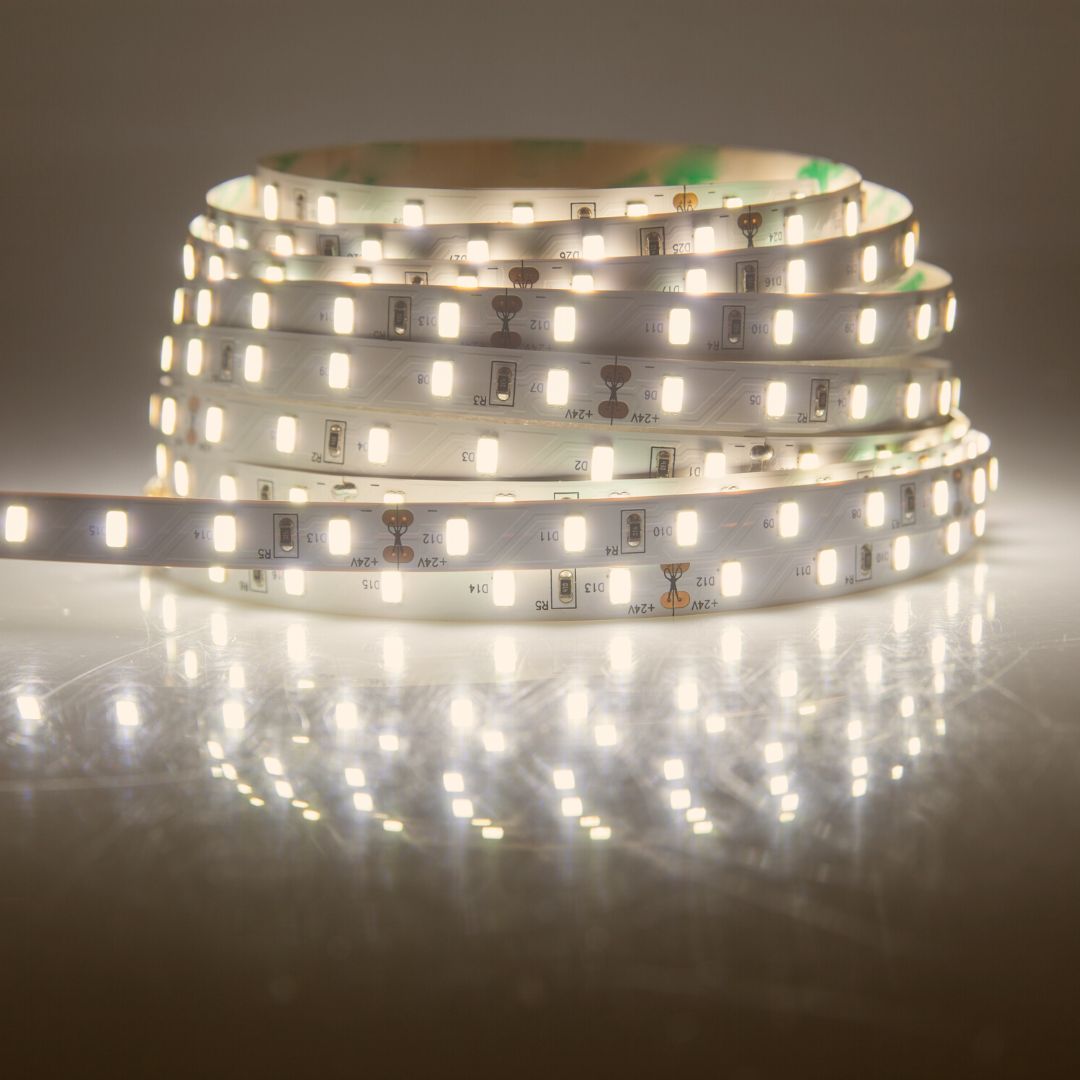 Tira Led Flexible 120 LED/m 4000k 230v IP68 12mm de ancho, corte 10cm, venta por metro