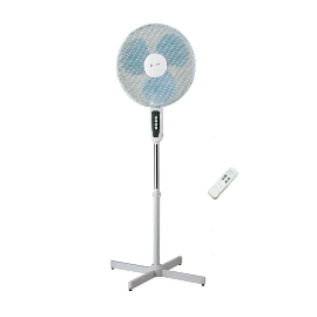 Ventilador de Pie 40 cm 50w con mando a distancia, oscilante y 3 velocidades