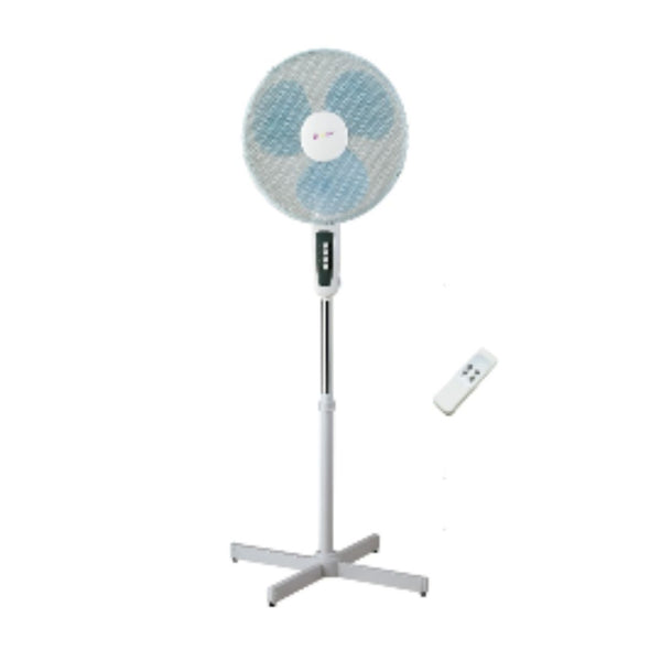 Ventilador de Pie 40 cm 50w con mando a distancia, oscilante y 3 velocidades