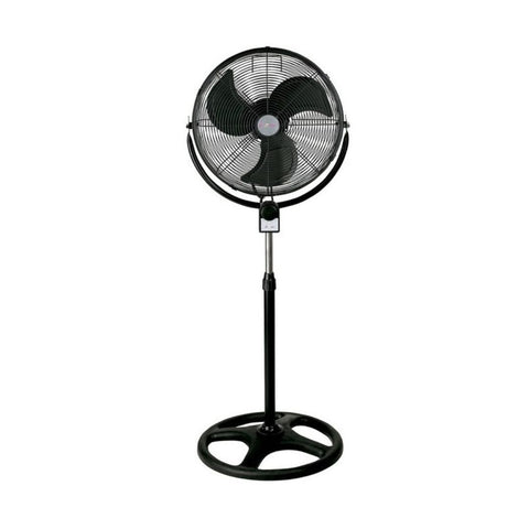 Ventilador de  Pie 120w con Alta Velocidad, Orientable y 3 Velocidades