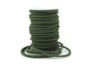 Cable Eléctrico Textil Trenzado Seda 2x 0,75 mm Verde venta por metros