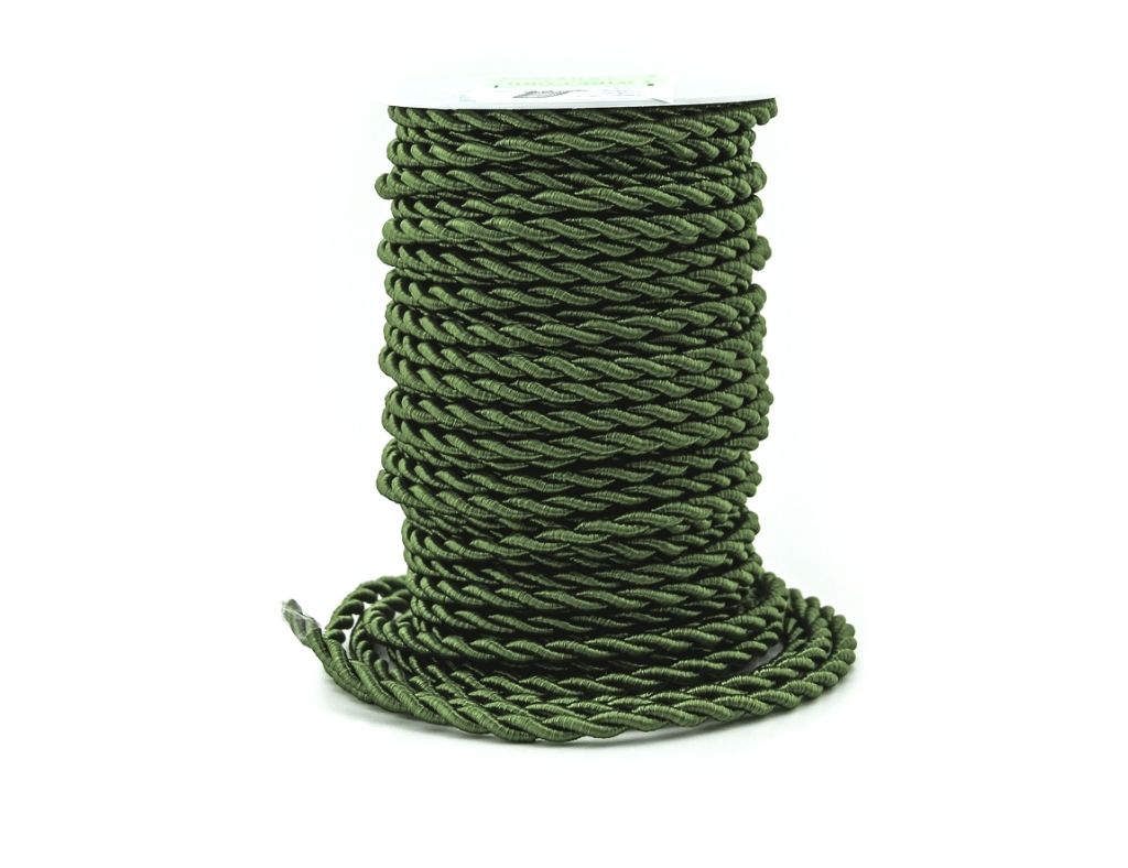 Cable Eléctrico Textil Trenzado Seda 2x 0,75 mm Verde venta por metros